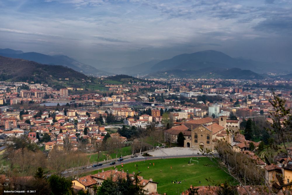 Vista su Bergamo