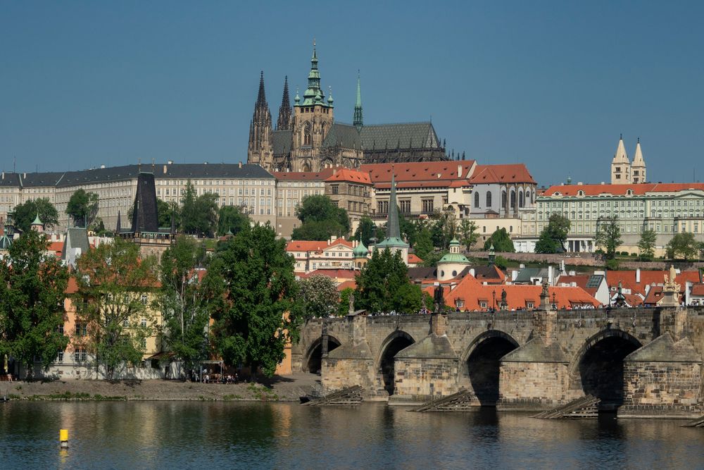 Vista sul castello di Praga