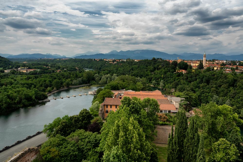 Vista sul fiume Adda