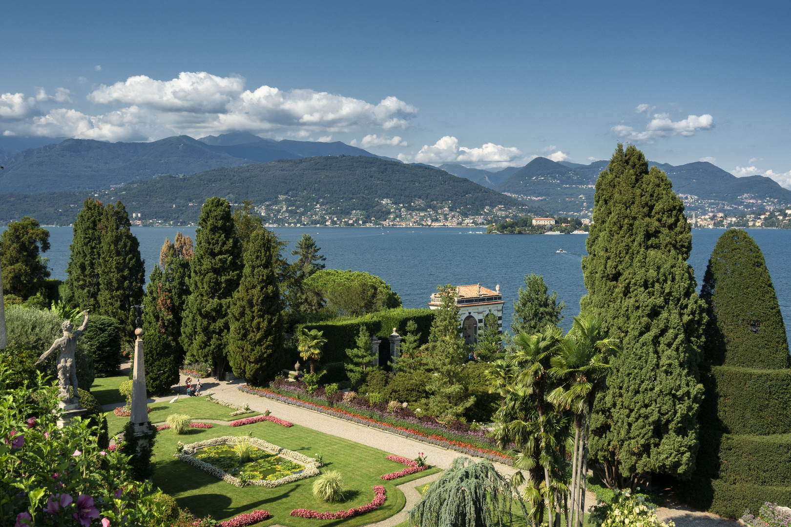 Vista sul lago, giardini dell'Isola Bella