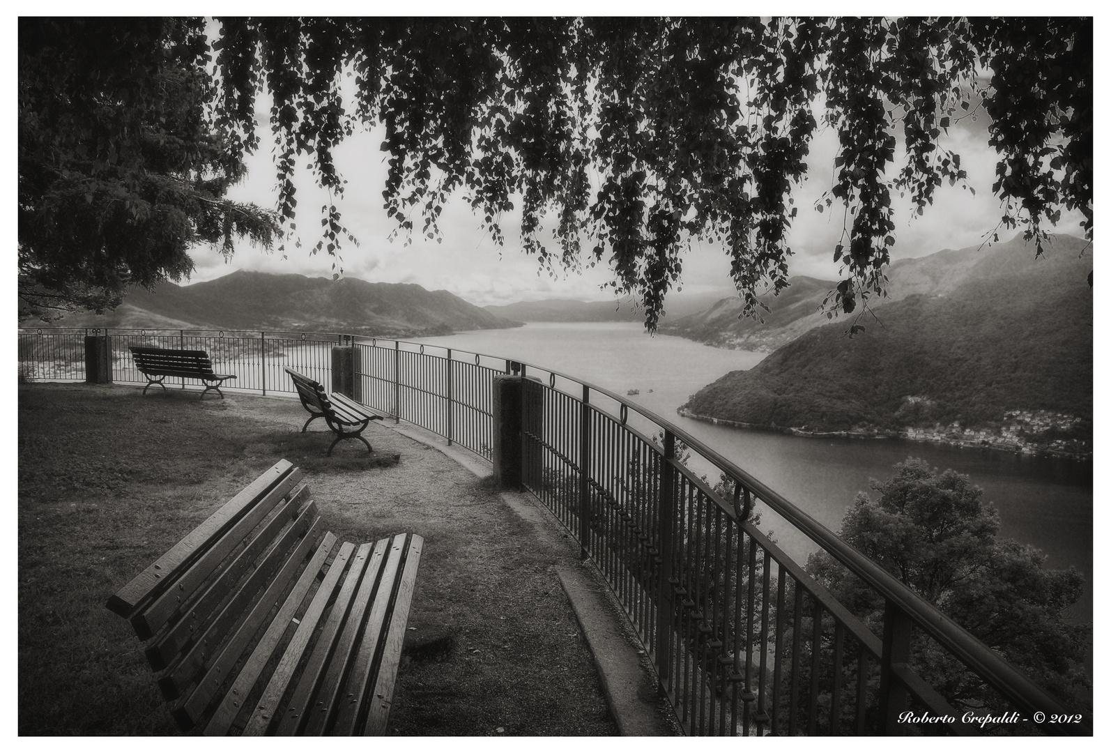 Vista sul lago Maggiore da Campagnano