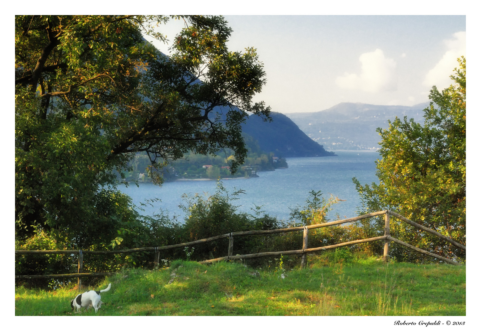 Vista sul lago Maggiore da Castelveccana