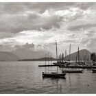 Vista sul porto di Laveno