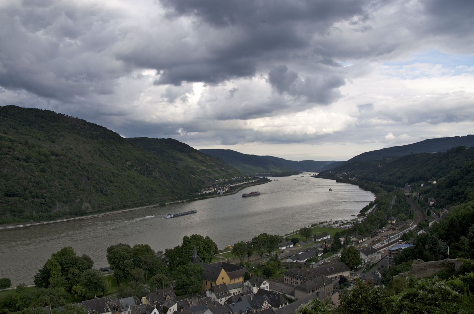 Vistas del Rhin desde el Castillo de Bacharach