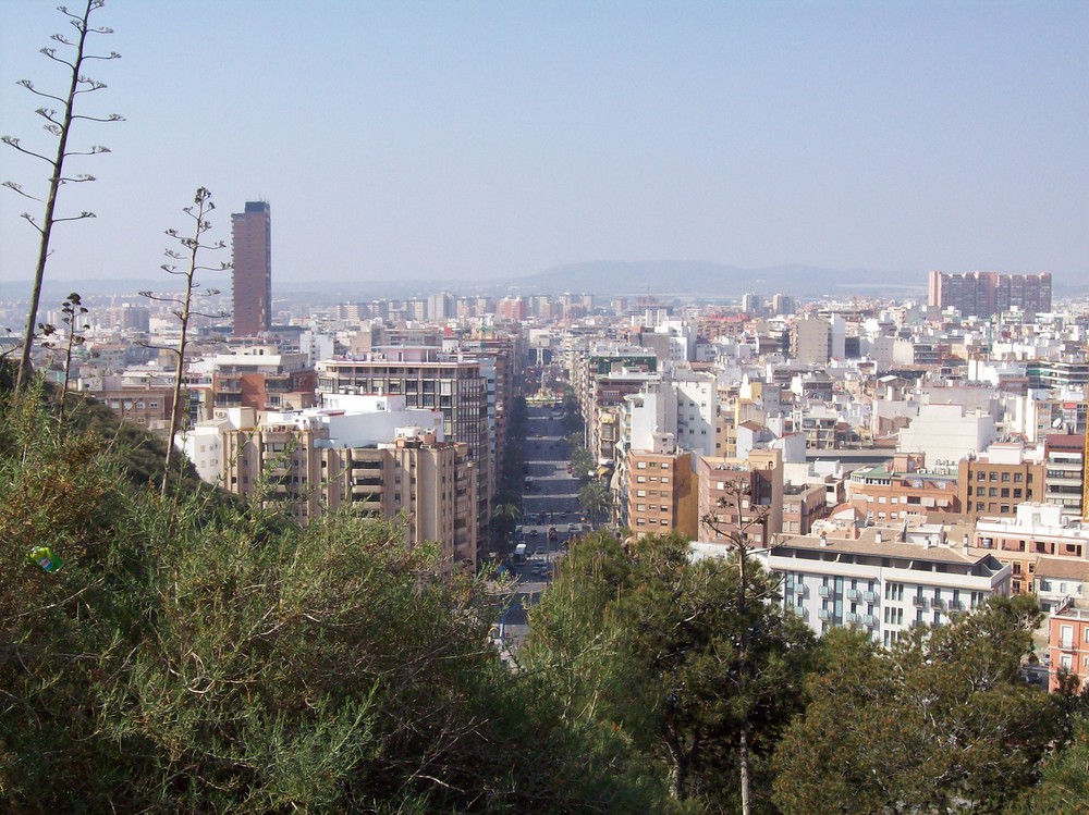 Vistas desde el castillo de Alicante