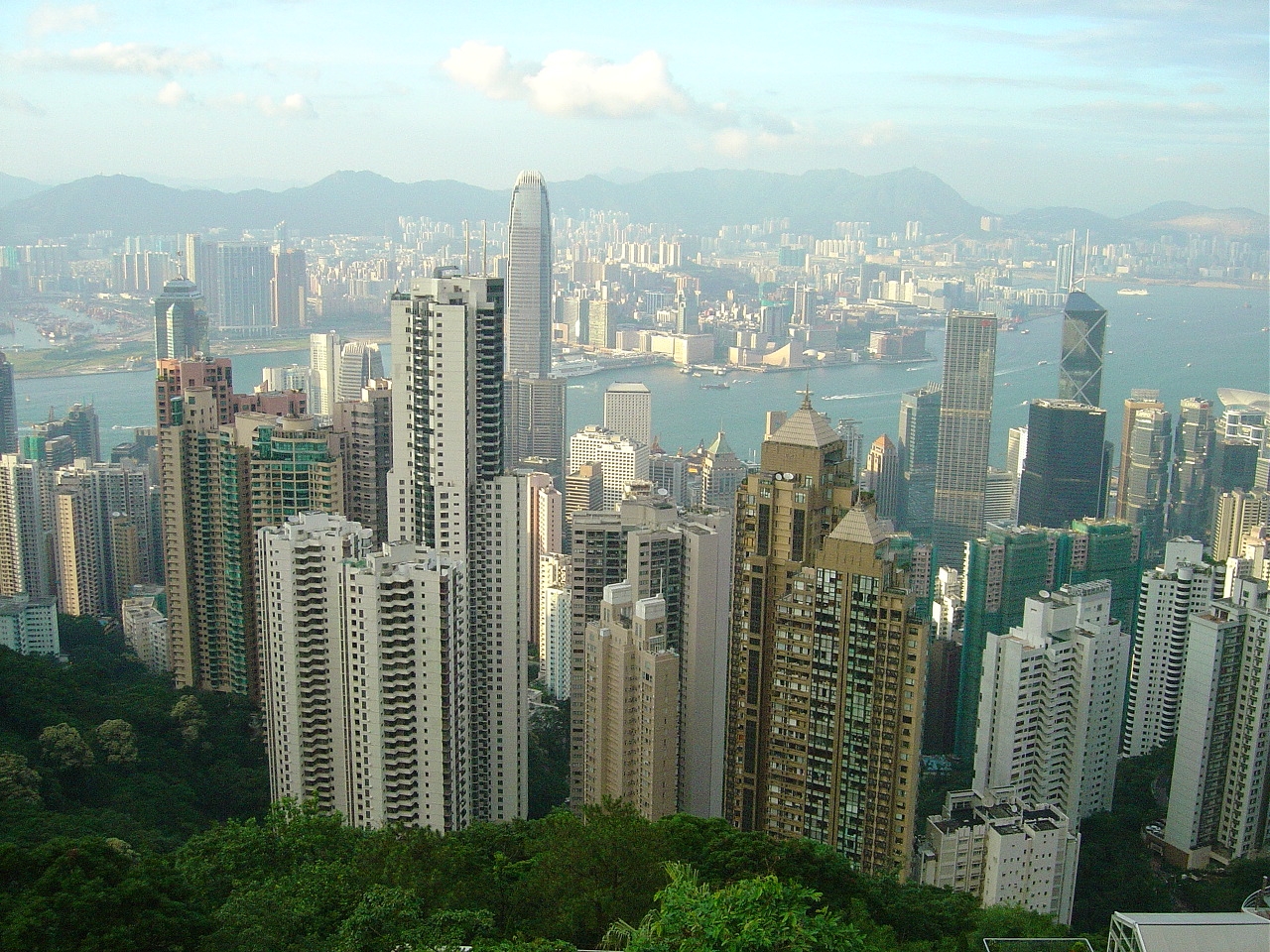 Vistas desde el mirador . Hong Kong.