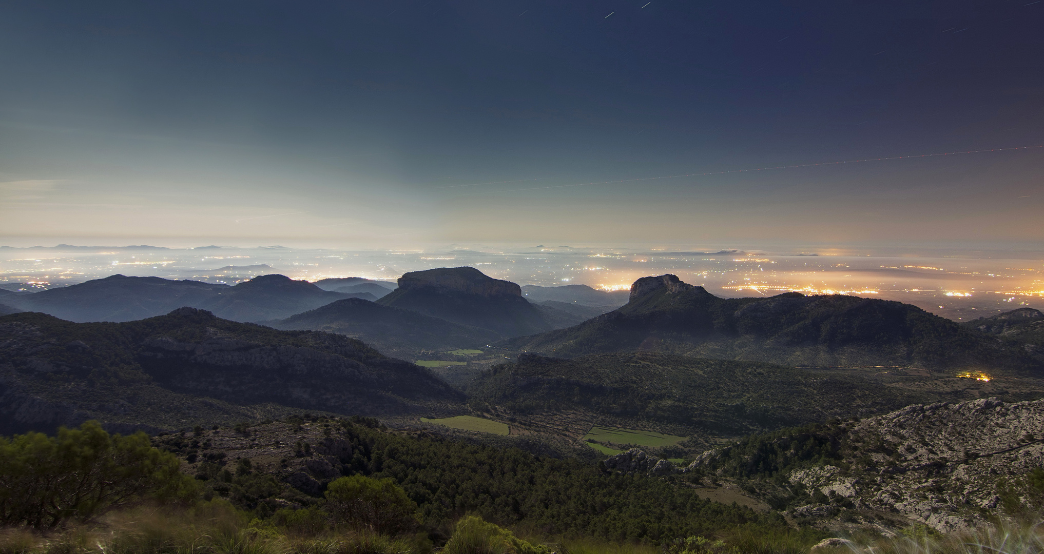 Vistas desde el........... Puig L`ofre.......Sierra de Tramuntana..