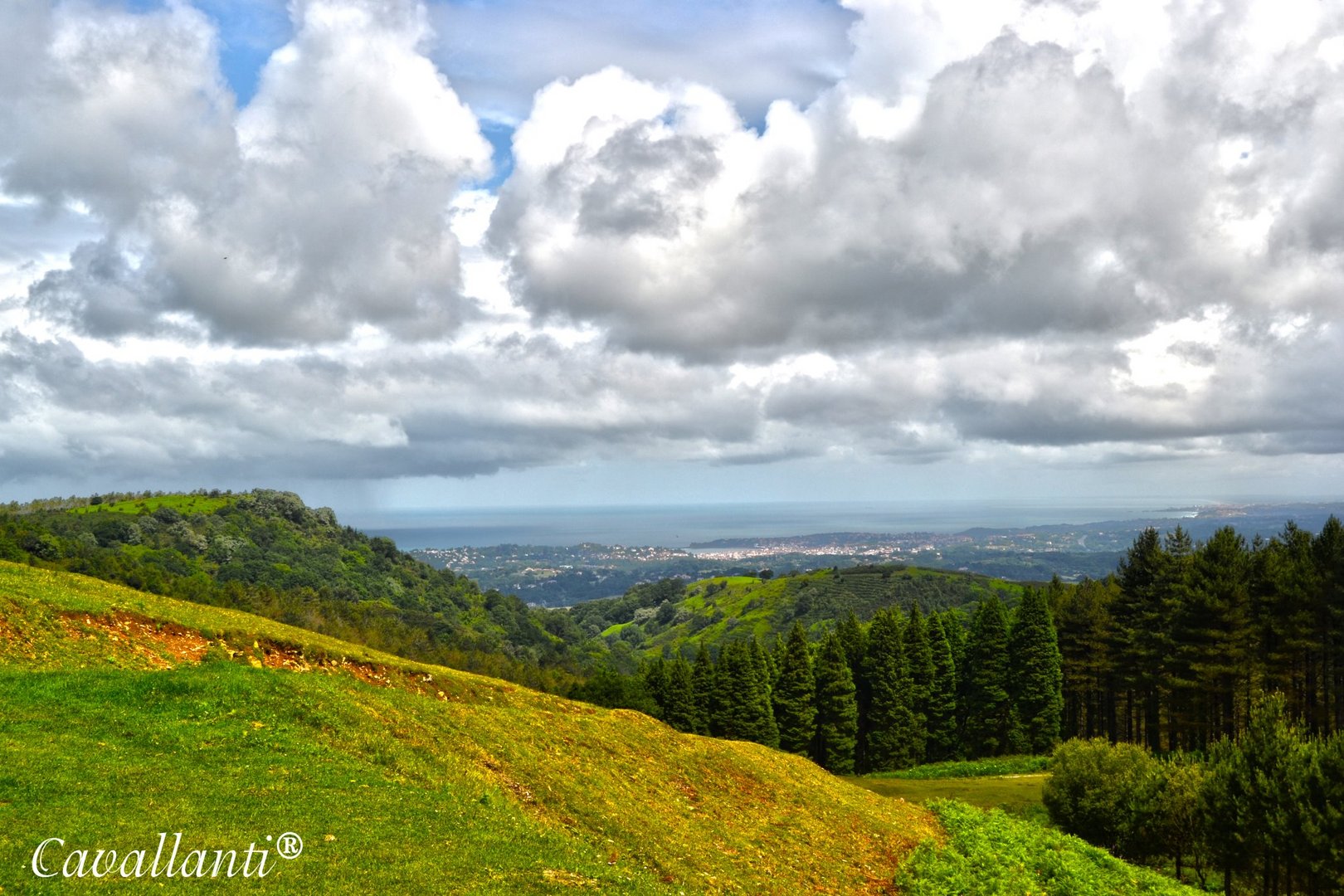 Vistas desde Ibardin Pais Vasco