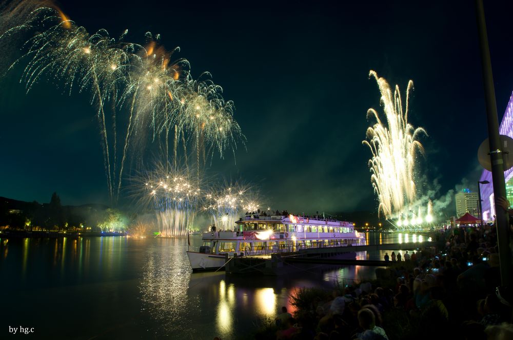 Visualisierte Klangwolke 2011 Linz an der Donau Oberösterreich 1