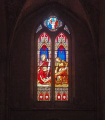 Vitrail dans la Cathédrale de Bazas