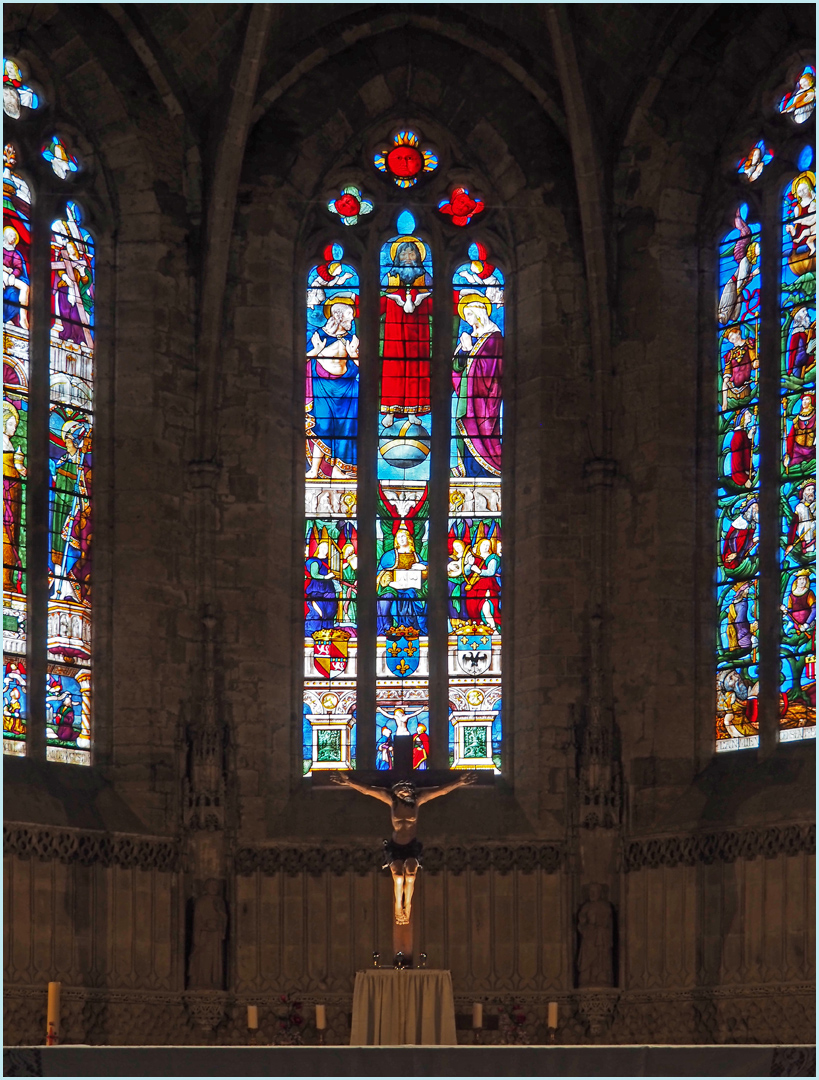 Vitraux du chœur de l’Eglise Saint-Laurent de Fleurance  