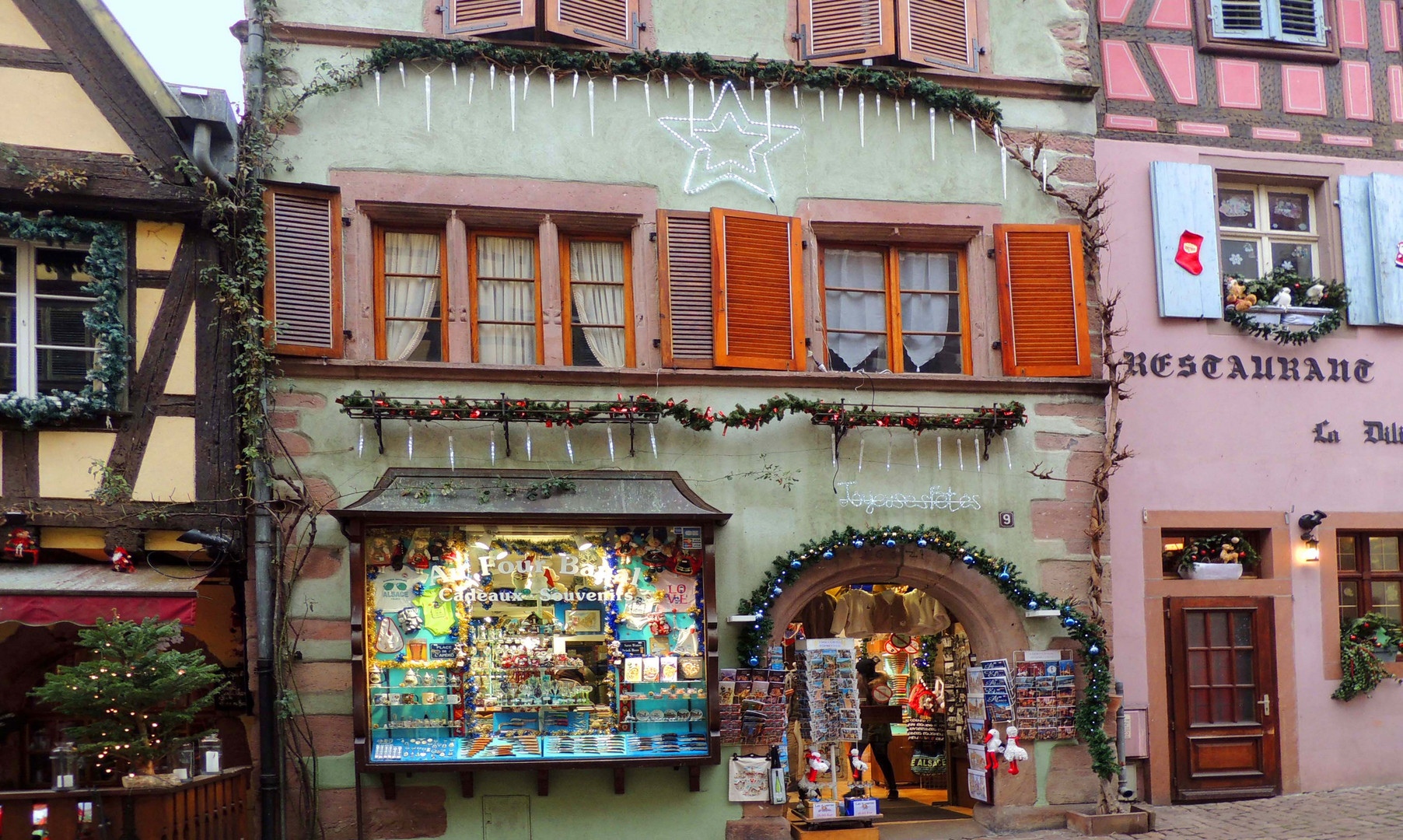 Vitrine en fête