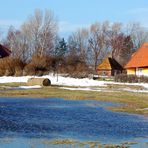 Vitte im Winter(Es taut,dann kam wieder Schnee)