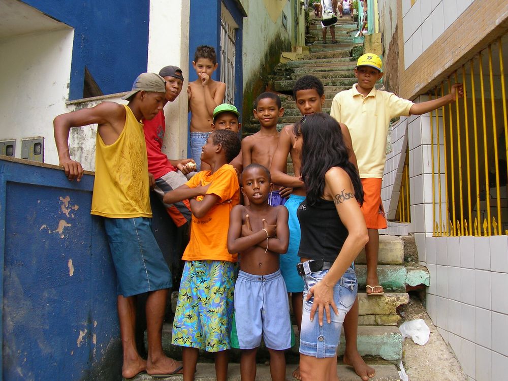 Vivere il Brasile in una favelas Foto Immagini bambini, persone Foto su