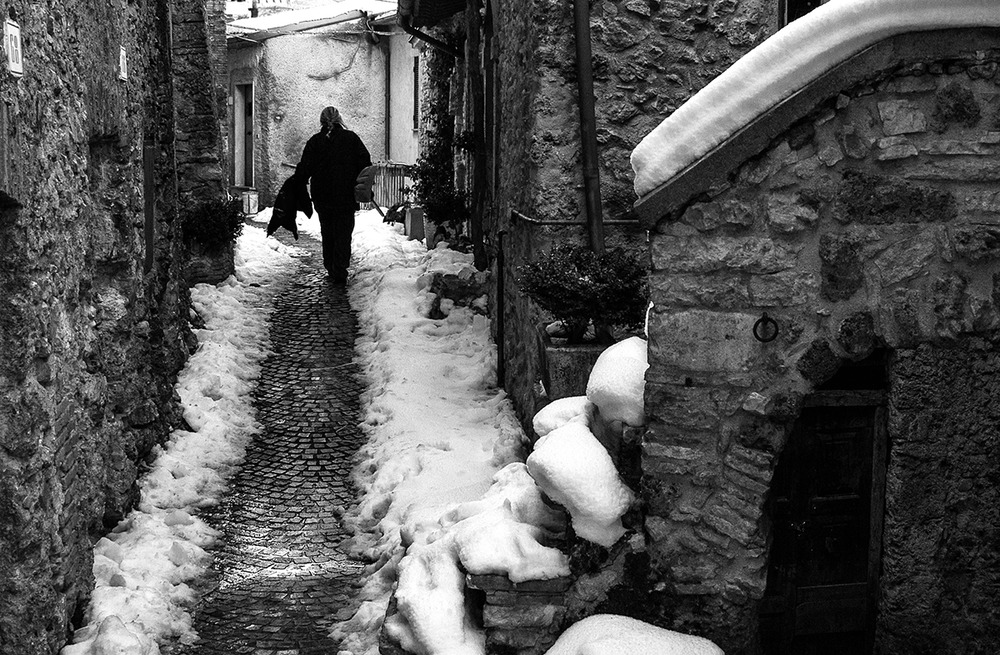 Vivere nel borgo d'inverno