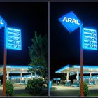 Vivid Blue Gas Station [X-View]