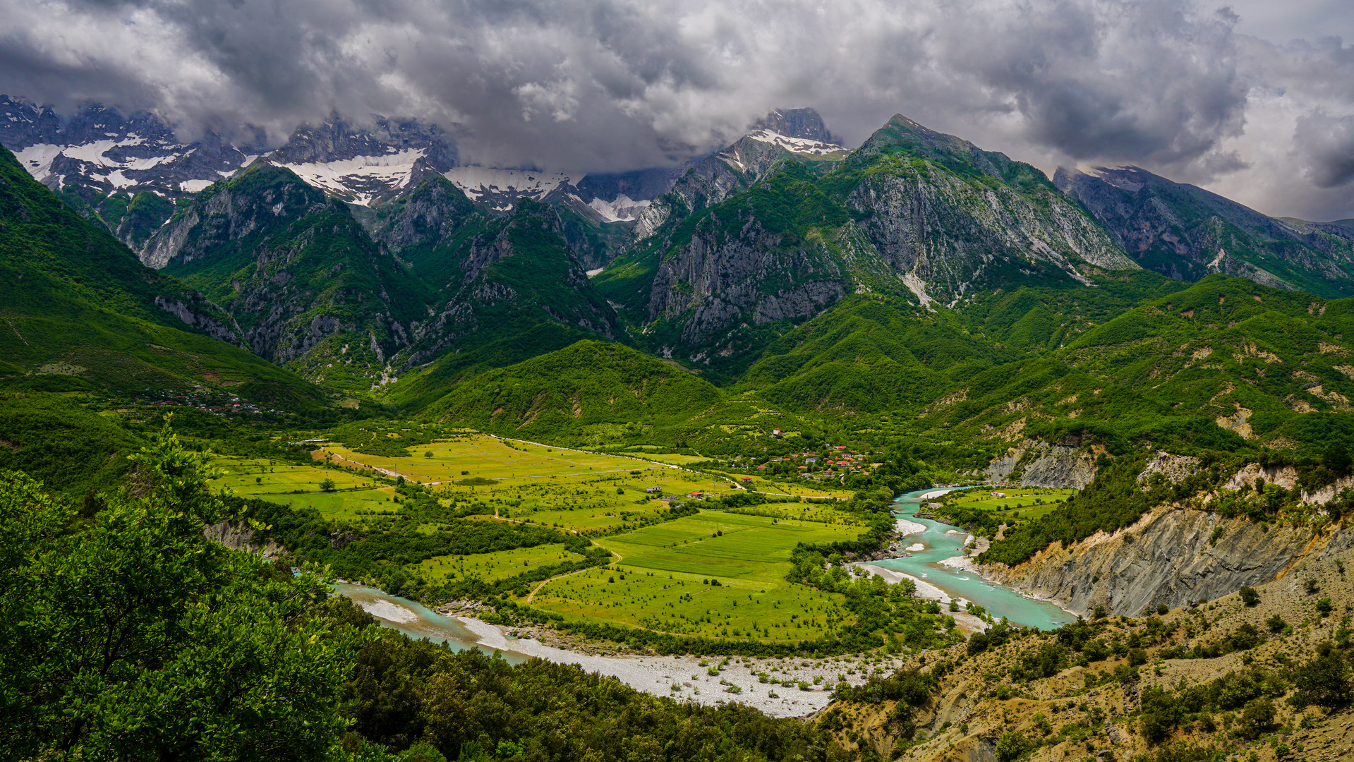 Vjosa Tal, Albanien