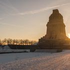 Völkerschlachtdenkmal im Sonnenaufgang