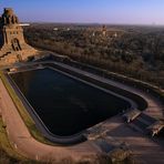 Völkerschlachtsdenkmal aus der luft