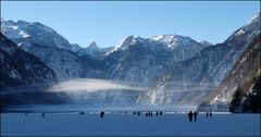 Völkerwanderung über den Königsee 1