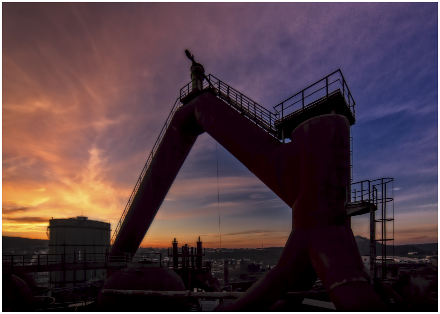 Völklinger Hütte Sonnenuntergang