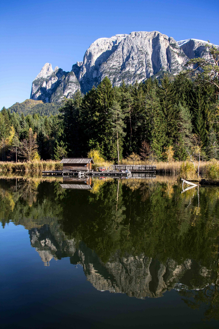 Völser Weiher am Schlern in Südtirol