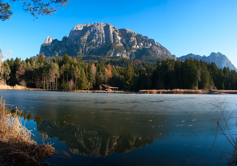 Völser Weiher im Winter