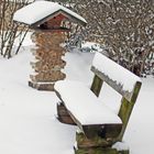 Vogelhäuschen im Winter