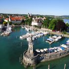 Vogelperspektive von Lindaus Hafen