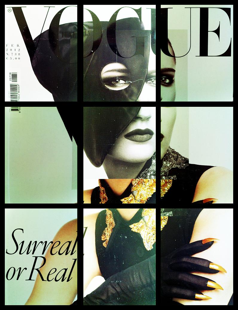 VOGUE Italia ready made copertina - febbraio 2012