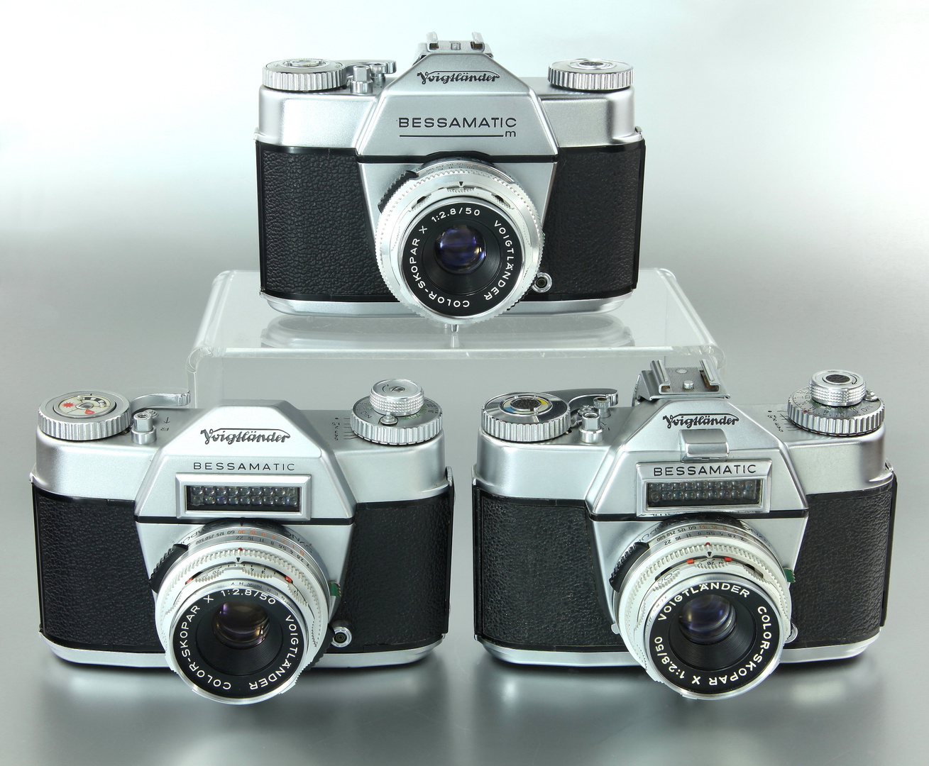 VOIGTLÄNDER Modelle Bessamatic, Bessamatic deluxe und Bessamatic m