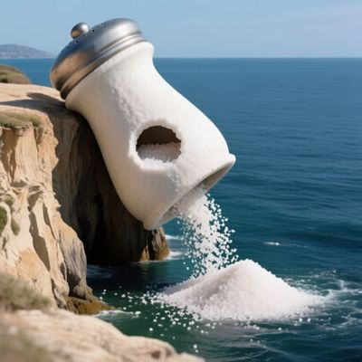 Voilà pourquoi la mer est salée :-))