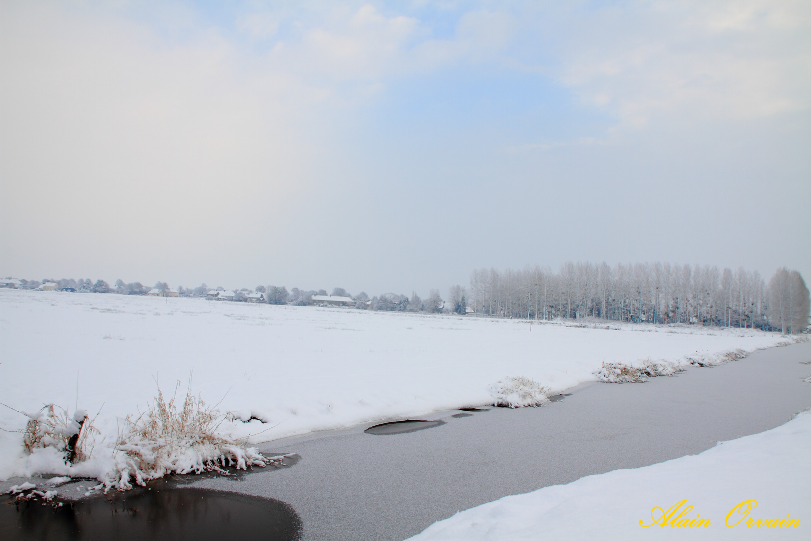 Voile blanc sur les marais