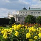 Voksgarten mit Burgtheater in Wien