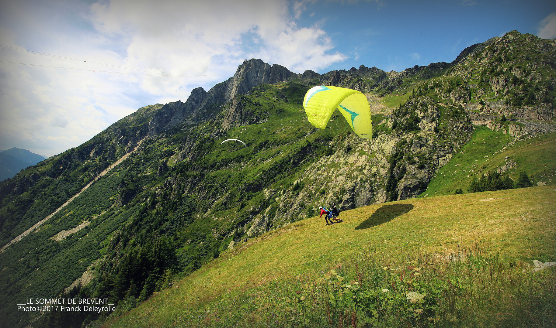 Vol de parapente au sommet de Brevent (Chamonix)