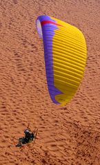 Vol paramoteur dans le sud tunisien