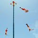 voladores de papantla in Tulum