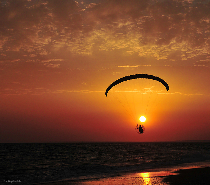 Volar al ocaso