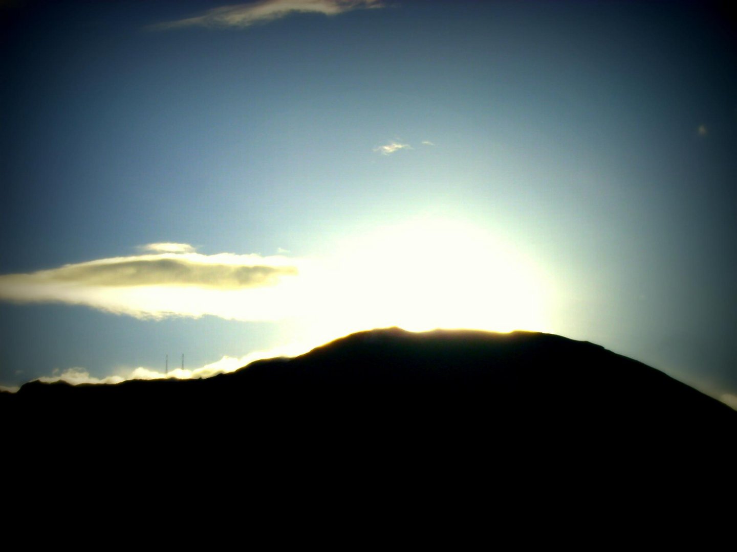 Volcán al atardecer. (Volcán Galeras - Colombia)