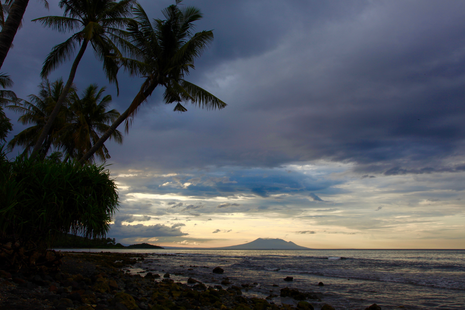 Volcan sur l'île de Java