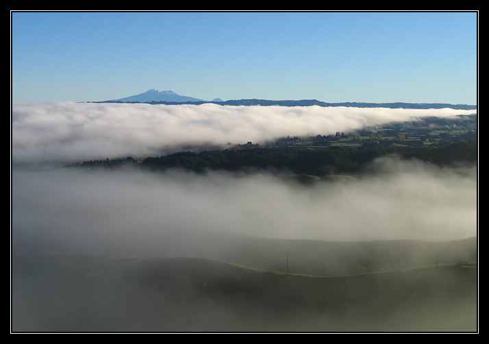 Volcanoes in a sea of clouds