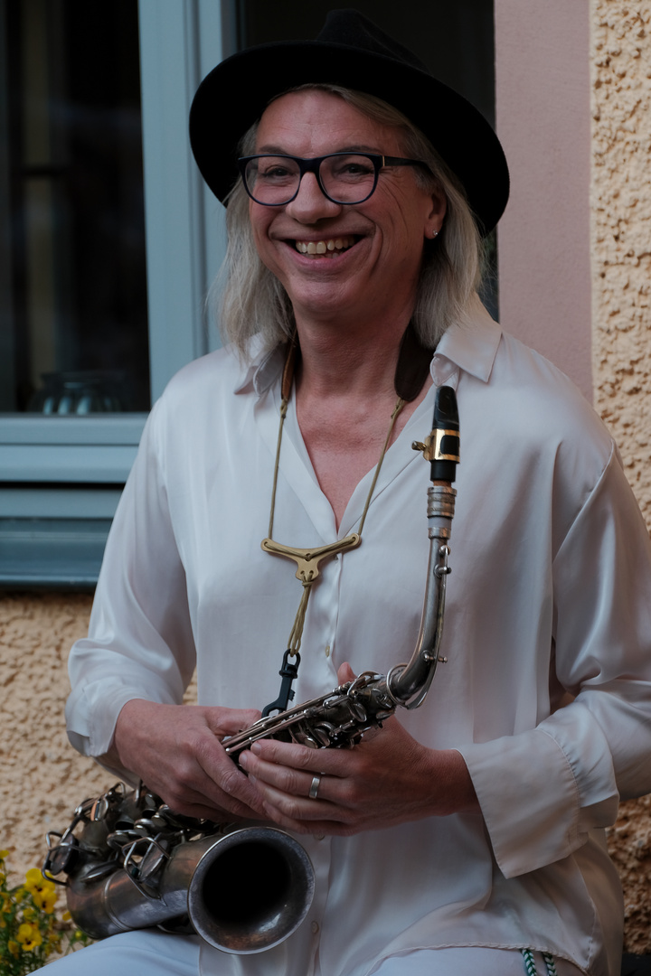 Volker Holly Schott, sax live in Weimar 17.06.2023