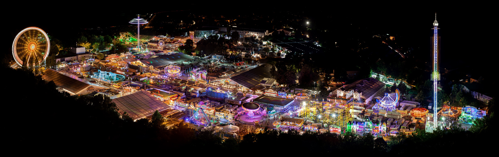 Volksfest bei Nacht 2014