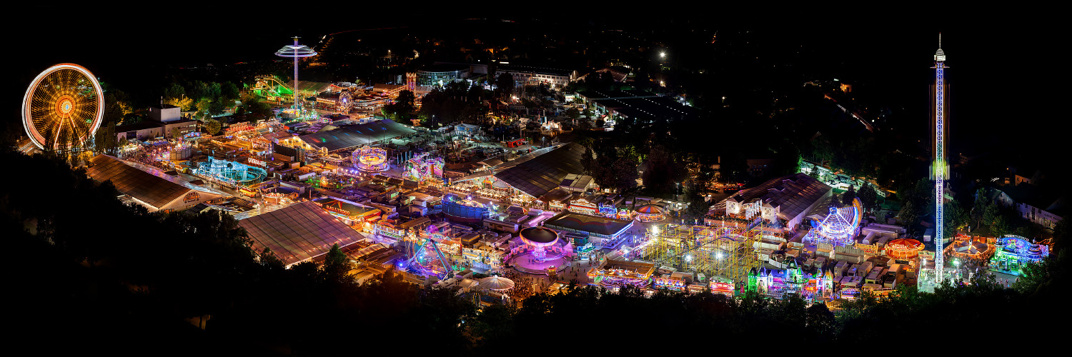 Volksfest bei Nacht 2014