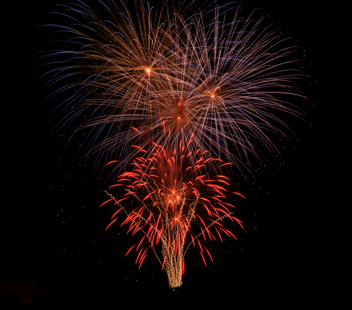 Volksfest Feuerwerk Dachau 2012