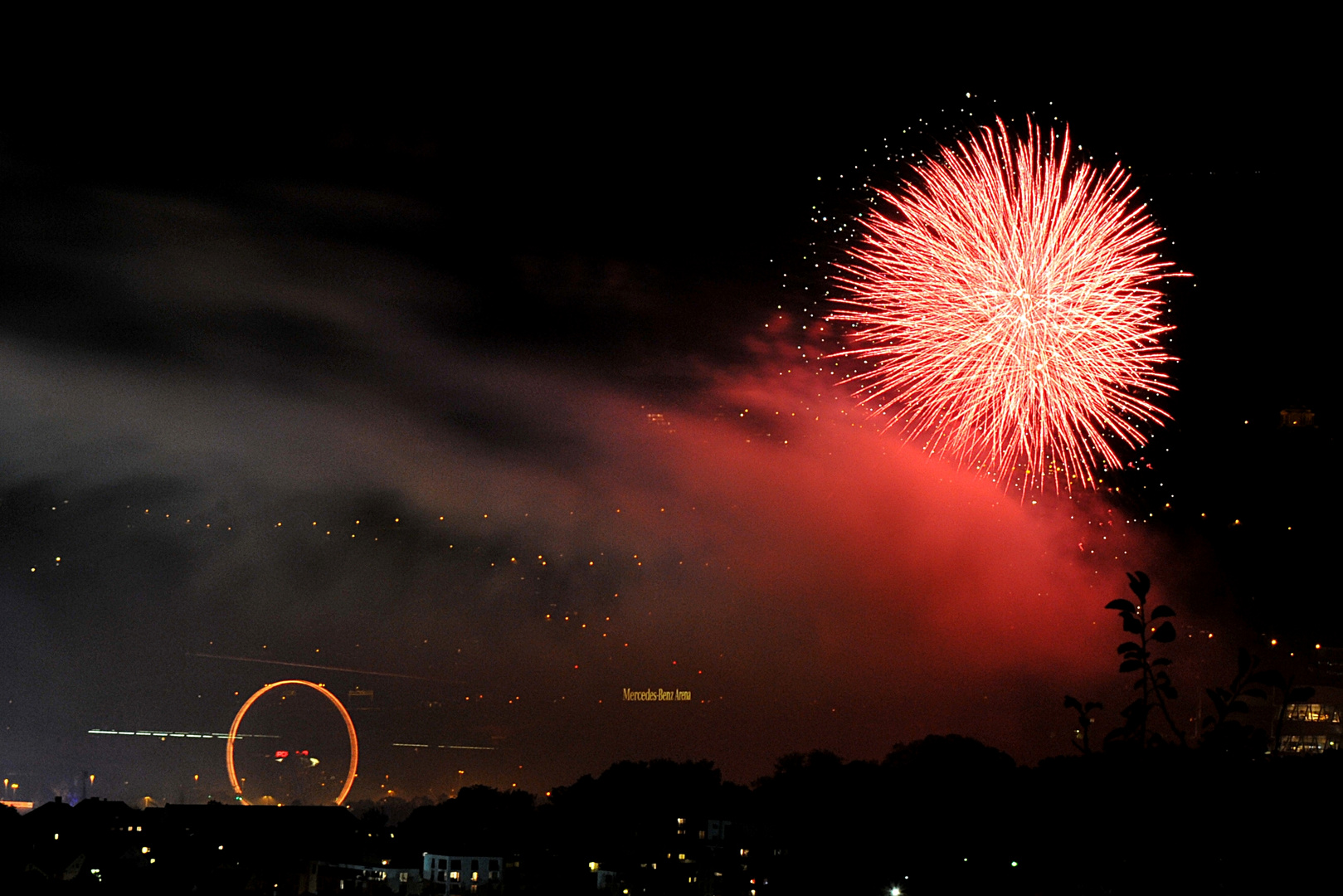 Volksfest Stuttgart Feuerwerk