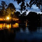 Volksgarten am Abend