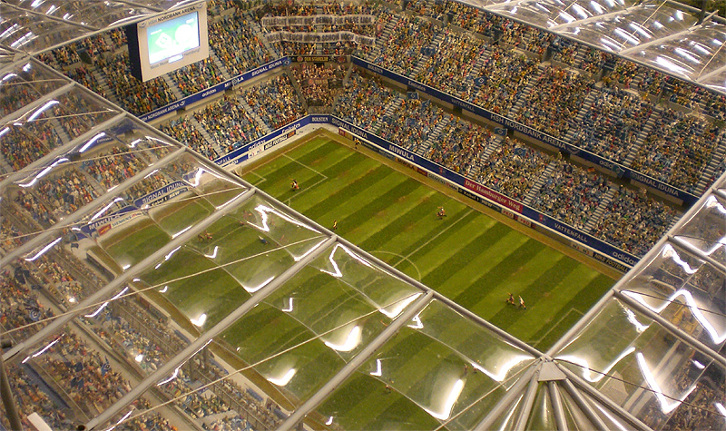 Volkspark Arena Hamburg von oben