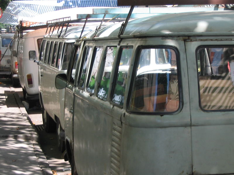 Volkswagen on a market day