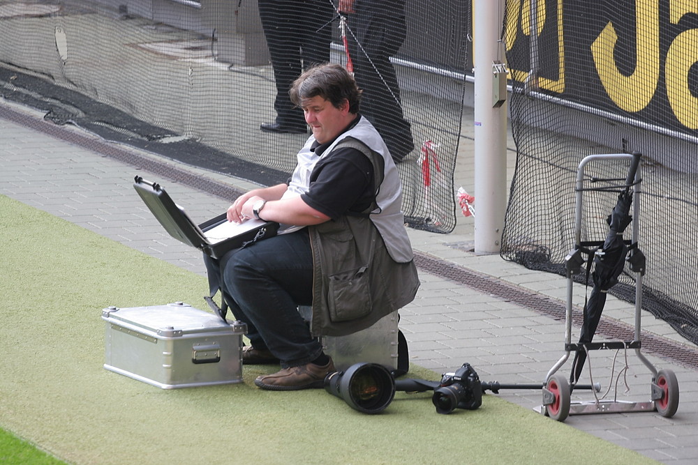 Voll ausgestatter Profi Fotograf